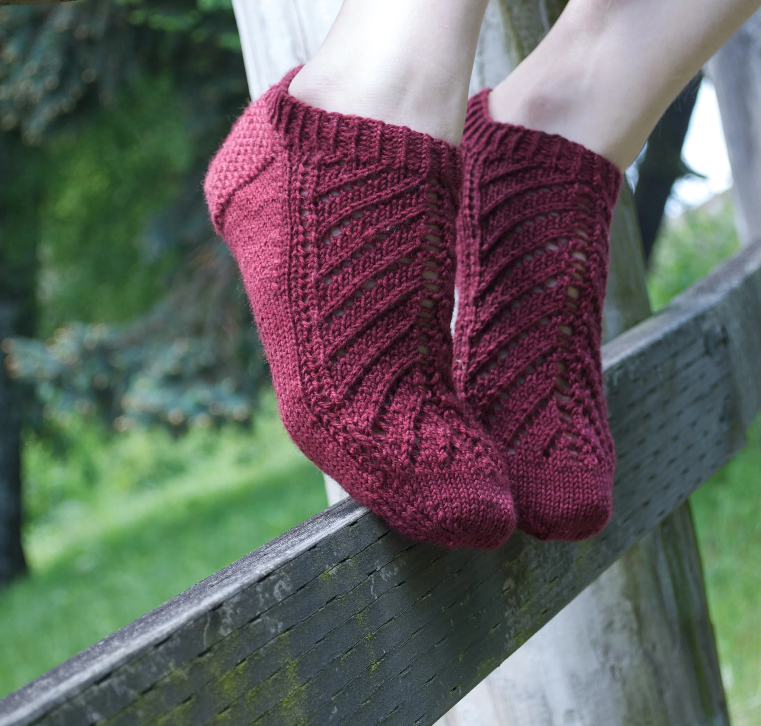 Wendee Lace Ankle Sock Knitting Pattern — Andrea Rangel